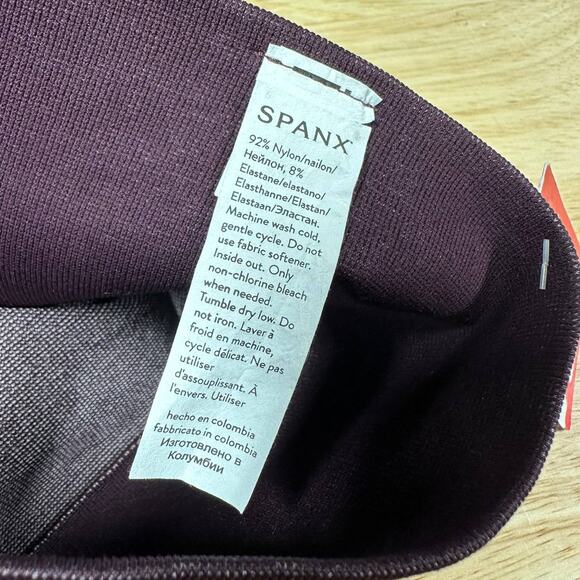 Spanx NWT Purple Look at Me Now Seamless Track Stripe 50232R Size X-Small - Picture 4 of 9